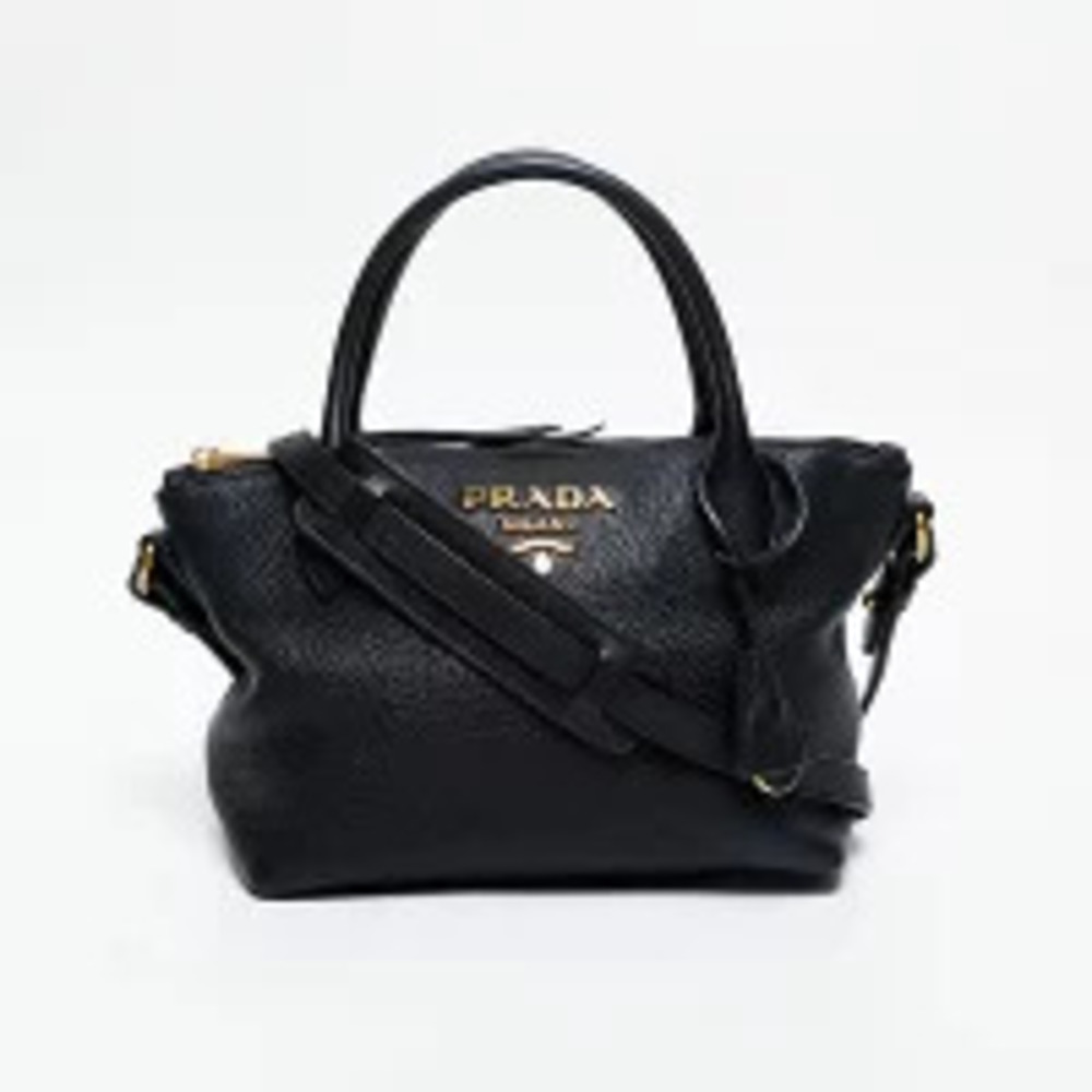 Prada Leather Shoulder Bag Black - Picture 2 of 13
